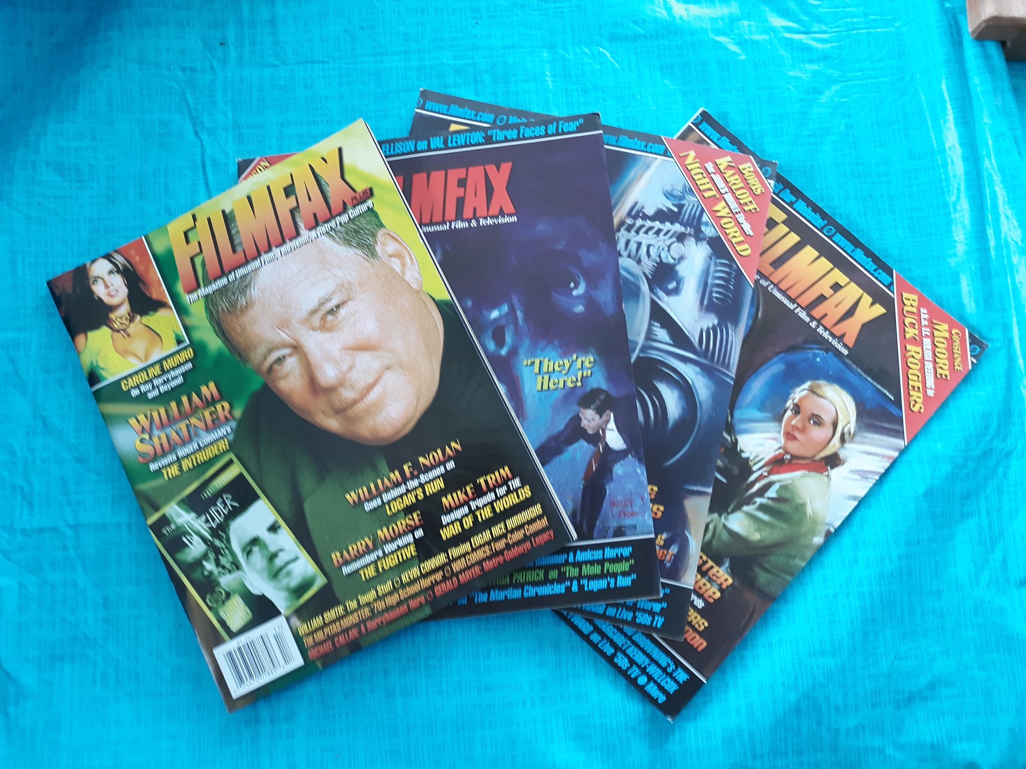 Bundle of 4 Issues of Filmfax: The Magazine of Unusual Film & Television