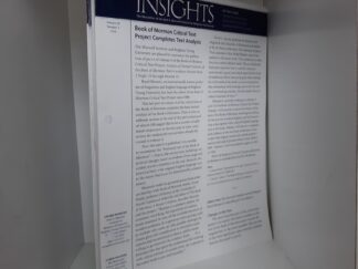 Insights: The Newsletter of the Neal A. Maxwell Institute for Religious Scholarship Lot of 20