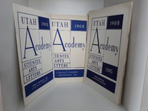 3 Utah State University Utah Academy Sciences, Arts, Letters Booklets (See Details)