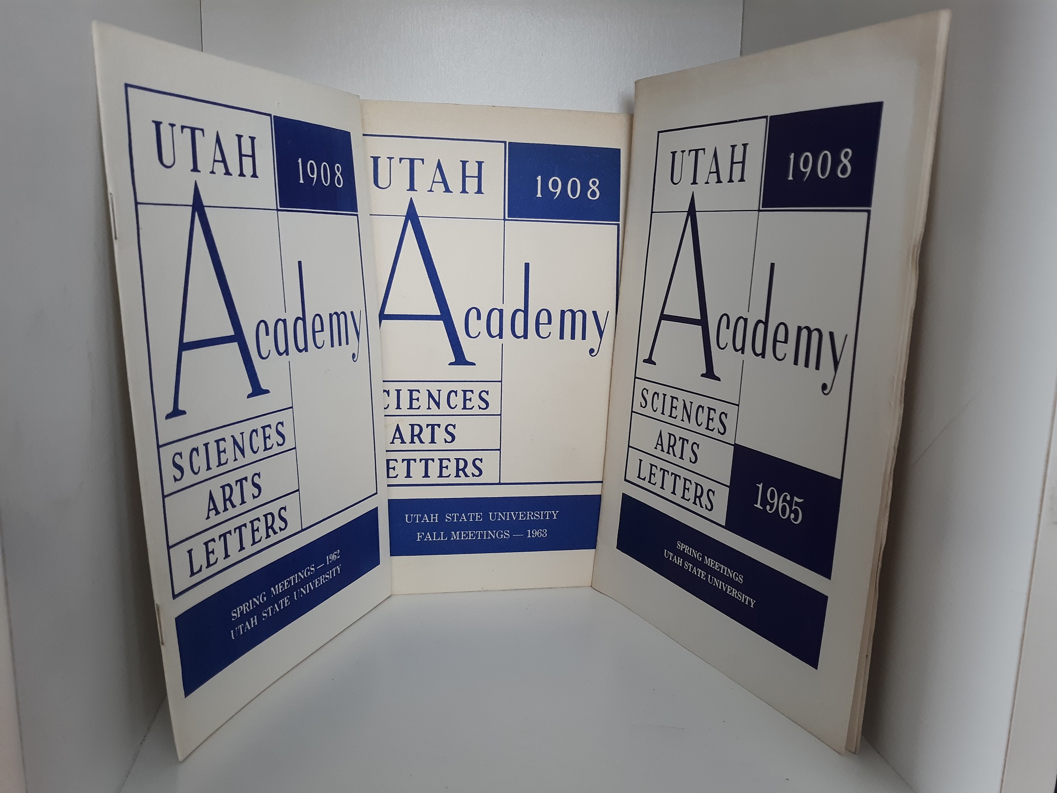 3 Utah State University Utah Academy Sciences, Arts, Letters Booklets (See Details)