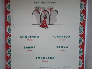 Jean Bergér Five Compositions for the Piano: Cantiga (Only One Composition) (Sheet Music)