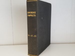 Bound Conference Reports — October 1914, October 1917, April 1921, October 1921 — “Conference Pamphlets 14-17-21”