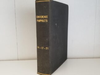 Bound Conference Reports -- October 1914, October 1917, April 1921, October 1921 -- "Conference Pamphlets 14-17-21"