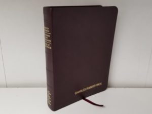 2018 — Brown Leather Triple Combination — Indexed Page Edges — Like New, but Has Name Engraved on Cover