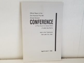 Conference Report --- April 1985 --- Softbound