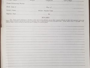 193__    — “If Life Is Worth Living Its Dees Are Worth Recording” — Form Soliciting Information for Andre Jenson’s LDS Biographical Encyclopedia — Sketch Blank