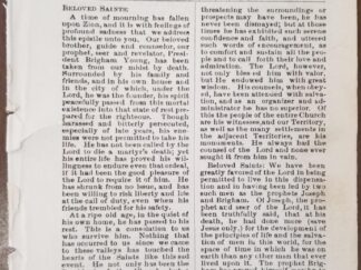 1878 --- Epistle of the Twelve Apostles & Counselors To The Church of Jesus Christ of Latter-Day Saints In All The World --- John Taylor, Wilford Woodruff, et al