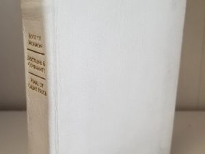 2008 — White Leather — Triple Combination — 2 Raised Bands on the Spine