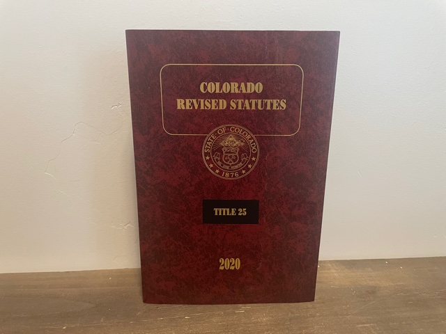 2020 ~ Colorado Revised Statutes ~ Title 25 ~ Public Health and Enviroment