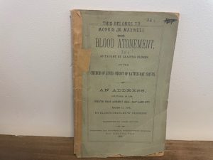 1884 ~ Elder Charles W. Penrose ~ Blood Atonement ~ As Taught by Leading Elders of the Church of Jesus Christ of Latter-day Saints