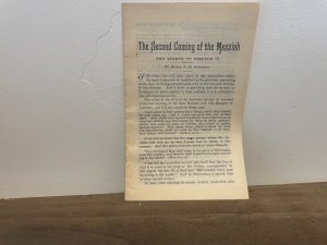 Elder B. H. Roberts ~ The Second Coming of the Messiah and the Events to Precede It — Pamphlet