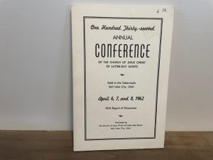 1962 ~ One Hundred Thirty-second Annual Conference ~ April 6, 7, and 8th