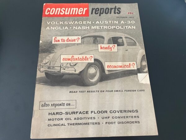 1954 ~ Consumer Reports Magazine, October