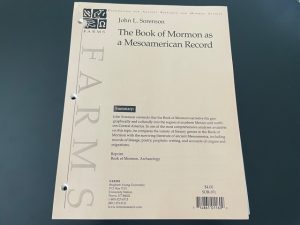 The Book of Mormon as a Mesoamerican Record ~ John L. Sorenson ~ Foundation for Ancient Research and Mormon Studies