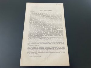 1917 ~ Army Regulations [C.A.R.56.]
