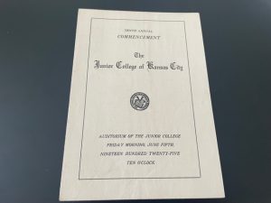 1925 ~ Tenth Annual Commencement ~ The Junior College of Kansas City