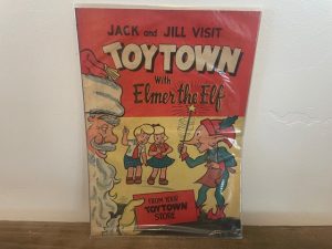 1949 ~ Jack and Jill Visit Toy Town with Elmer the Elf ~ Butler Brothers
