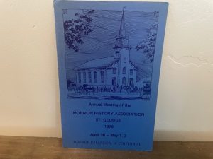 1976 ~ Annual meeting of the Mormon History Association St. George, April 3-May 1, 2