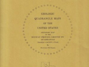 Geologic Map of the Dugway Proving Ground SW Quadrangle, Utah (Map GQ-992)