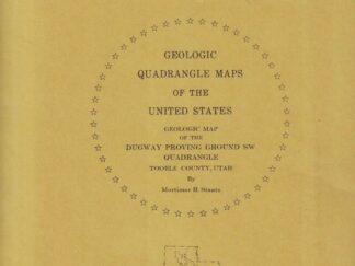 Geologic Map of the Dugway Proving Ground SW Quadrangle, Utah (Map GQ-992)