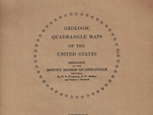 Geology of the Mount Moses Quadrangle, Nevada – 1951