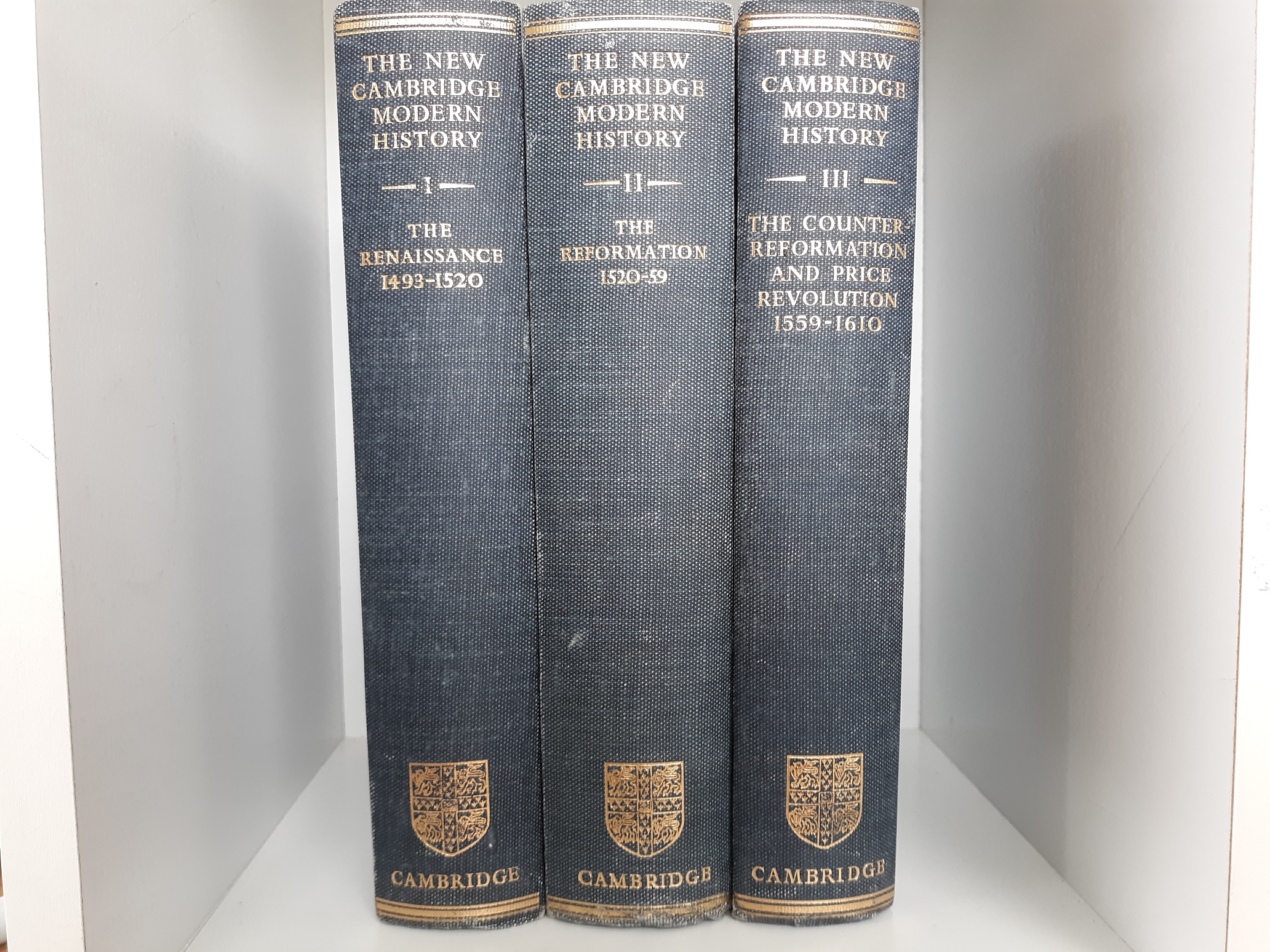 The New Cambridge Modern History Vols. 1-3 (Signed by Mormon Historian Davis Bitton) (1967-1968) ~ Edited by G. R. Potter