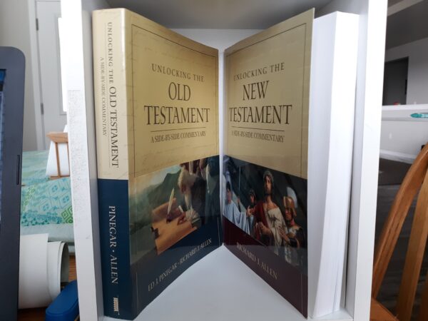 2 LDS Bible Commentary Books: Unlocking the Old Testament: A Side-By-Side Commentary / Unlocking the New Testament…