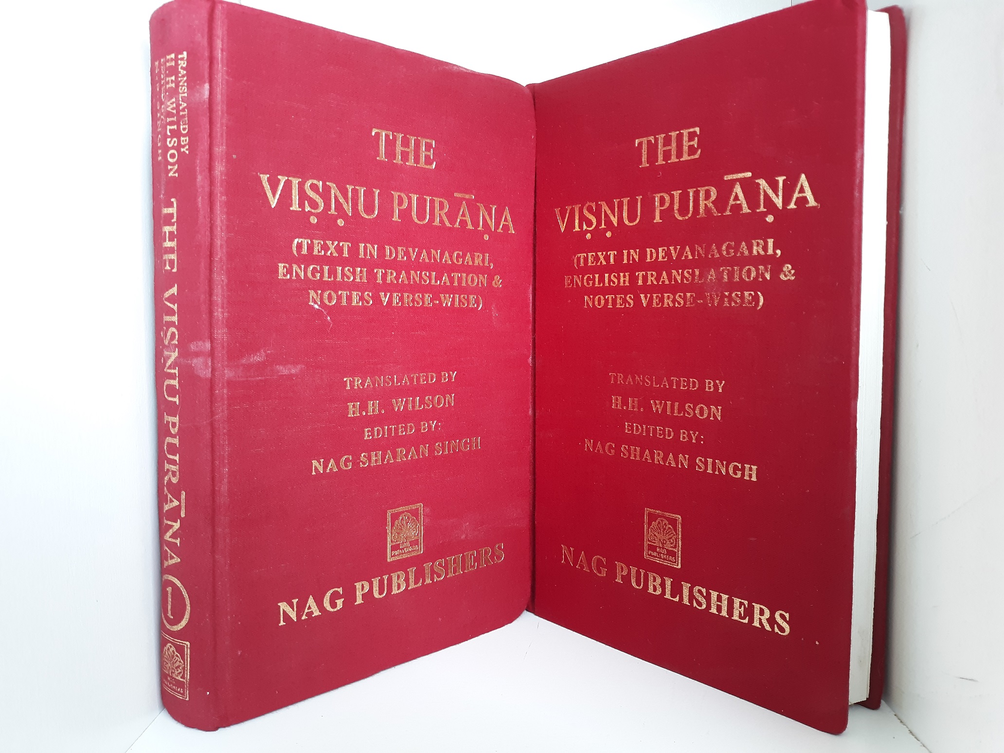 The Viṣṇu Purāṇa (Text in Devanagari, English Translation & Notes Verse-Wise) 2 Vol. Set (2003) ~ Edited by Nag Sharan Singh