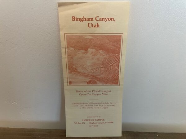 Bingham Canyon, Utah ~ Home of the World's Largest Open-Cut Copper Mine