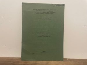1922 ~ The Use of Textile Fibers in Microscopic Qualitative Chemical Analysis ~ Howard Irving Cole