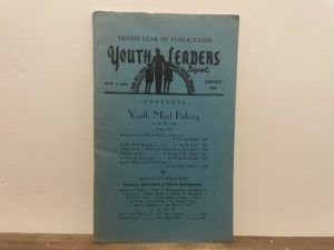 1948 ~ Youth Leaders Digest ~ January ~ Youth Must Belong ~ Jay B. Nash