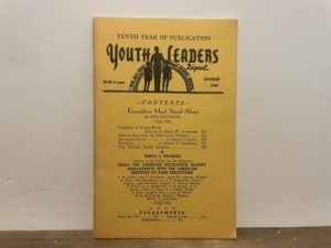 1948 ~ Youth Leaders Digest ~ Summer ~ Recreation Must Stand Alone ~ Ben Solomon