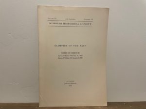 1936 ~ Missouri Historical Society ~ Vol. 3, No. 7-9 ~ Glimpses of the Past