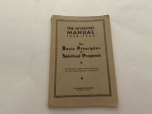 1935- The Seventies Manual 1934-1935- First Council of Seventy