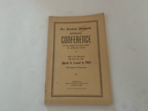 1943 — One Hundred Thirteenth Annual Conference April 4,5,and 6 1943 — Softbound — LDS Conference Report