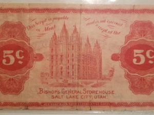 1898 — Bishop’s General Store House — Meat — Five Cents