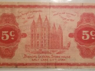 1898 --- Bishop's General Store House --- Meat --- Five Cents