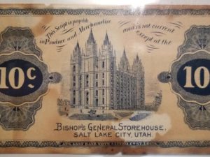 1898 — Bishop’s General Storehouse — 10 Cents — Produce & Merchandise