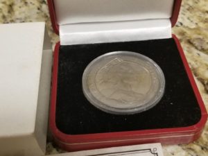 1990 — Bobjoy MInt — Proof Silver Pearl Black Penny Black Crown — In Case