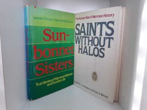 2 LDS Books with Leonard J. Arrington as One of the Two Authors for each Book (See Details)