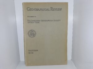 Geographical Review: Vol. 33, No. 4, October, 1943 (1943)