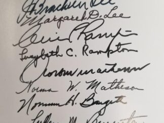 Governor's Mansion (Utah) -- Signed by Five Governors and Wives -- Hardbound