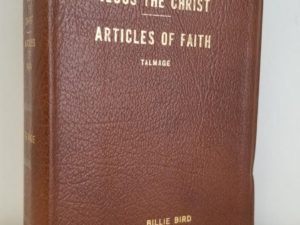 1971 — Jesus the Christ / Articles of Faith — [2 Titles in One] — James E. Talmage — Brown Leather Binding