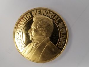 Joseph Smith Memorial Building — Hotel Utah — Gold-Colored Coin — 100 Years 1911-2011