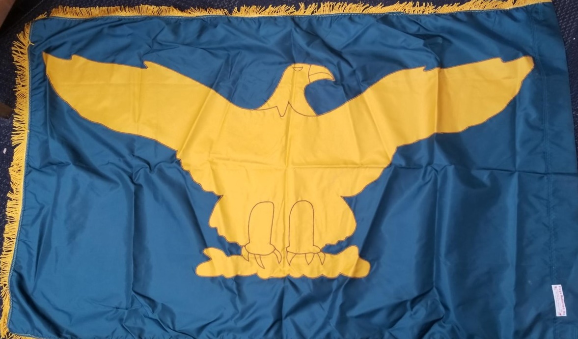 Large Cloth Flag — Eagle — Flags Unlimited — 3′ Tall / 4.5′ Wide
