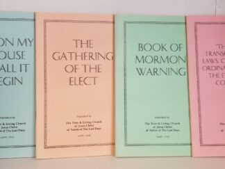 4 Pamphlets — From the True & Living Church of Jesus Christ of Saints of the Last Days