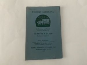 1959- Western Americana- Dr. Henry W. Plath