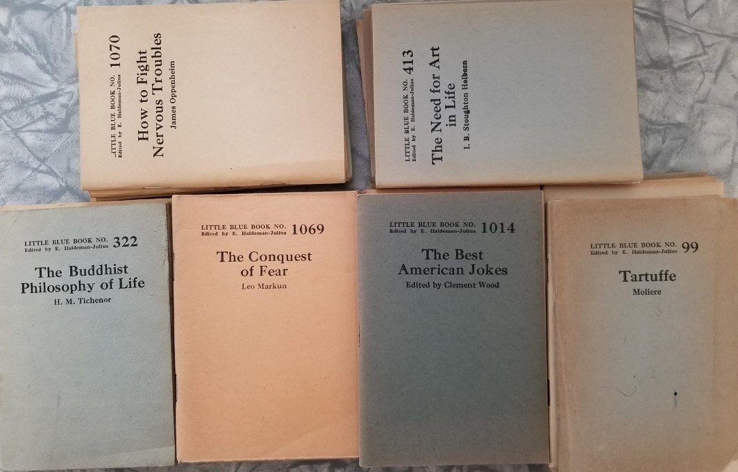 Partial Collection of Little Blue Books — Edited by E. Haldeman-Julius — 33 Booklets