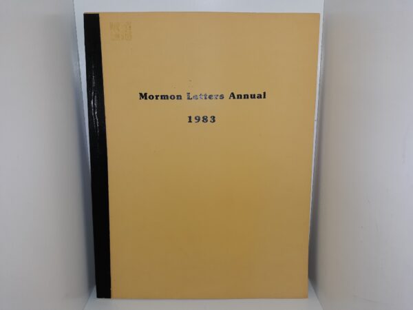Mormon Letters Annual: 1983 (1984)
