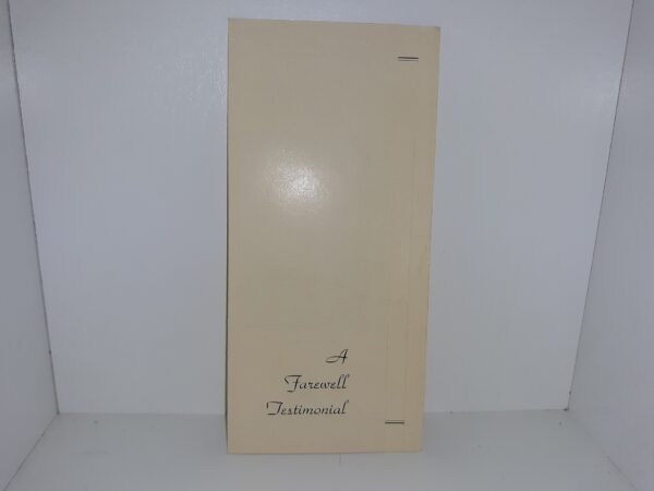 A Farewell Testimony (Pamphlet) (1945)